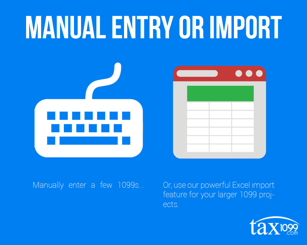 Manual Entry or Import